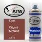 Preview: Opel, Cityrot Metallic, 41H: 400ml Sprühdose, von ATW Autoteile West.